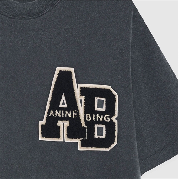 Anine Bing Beth Mini Kjole, Washed Black